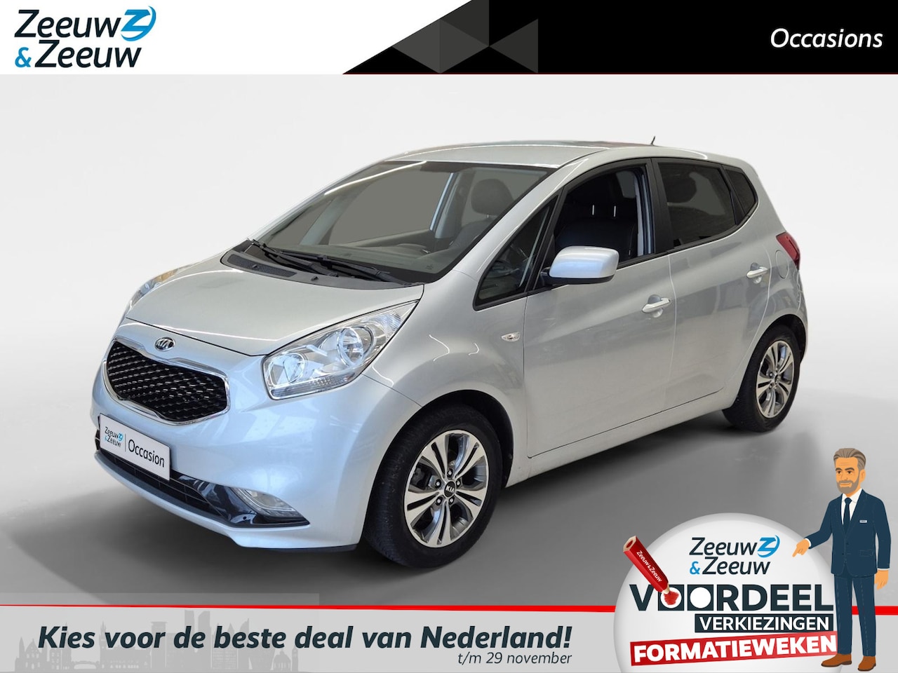 Kia Venga - 1.4 CVVT DynamicPLusLine | Climate Control | Cruise Control | Navigatie | LM Velgen | Trek - AutoWereld.nl
