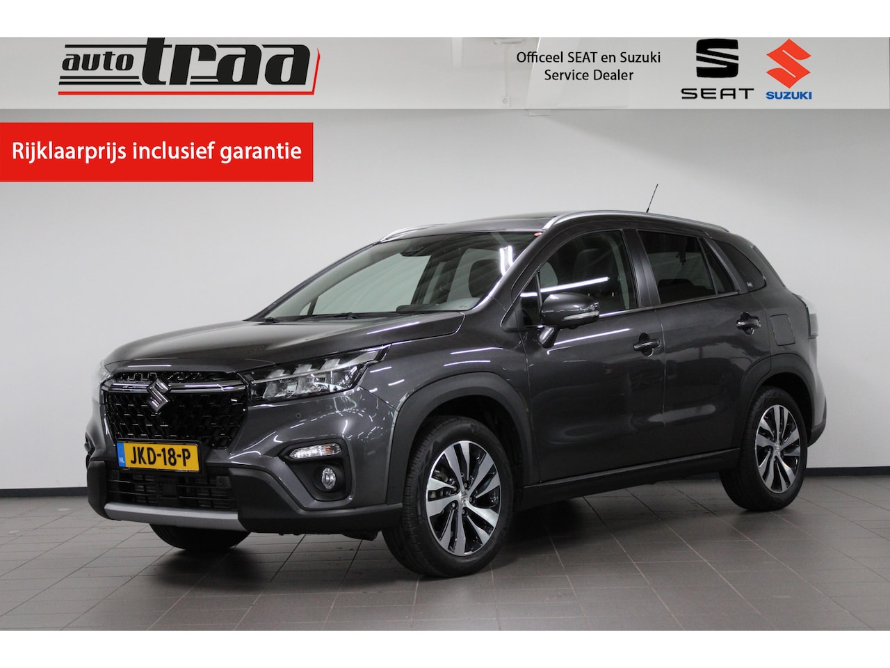 Suzuki S-Cross - 1.4 Boosterjet Style Smart Hybrid / 360° Camera / Panorama-dak / 1500kg trekgewicht / - AutoWereld.nl