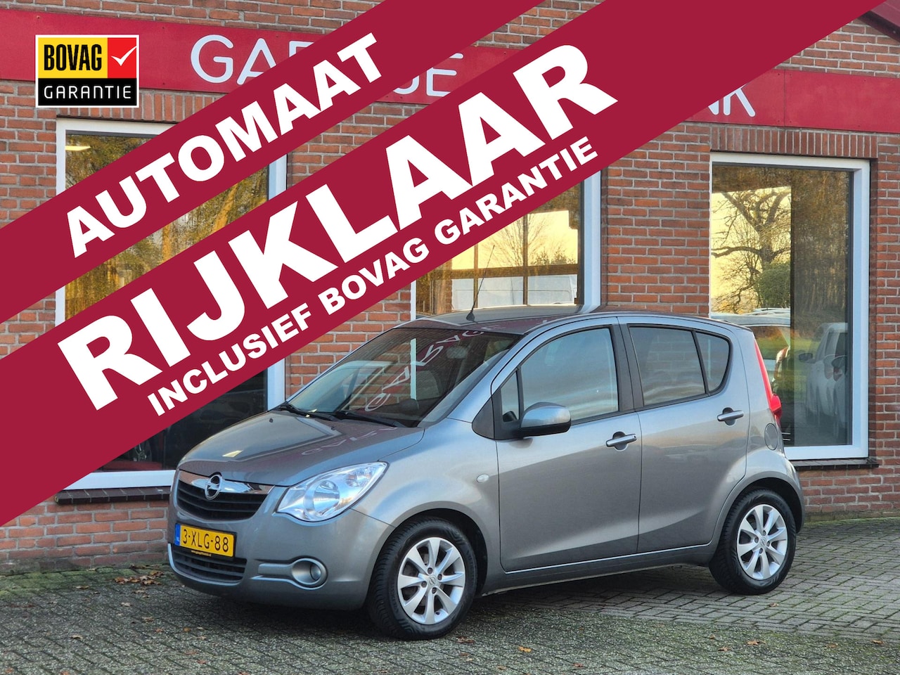 Opel Agila - 1.2 Edition 94PK 5drs AUTOMAAT airco, elektr.ramen, lmv, trekhaak RIJKLAAR - AutoWereld.nl