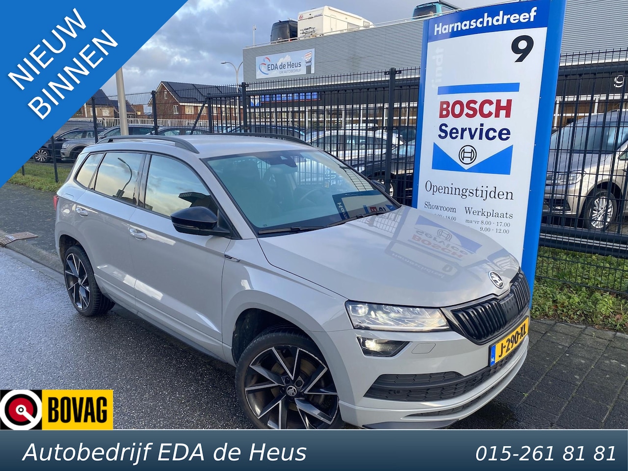 Skoda Karoq - 1.5 TSi 150pk ACT Sportline Business met o.a. stoel-/stuurverwarming, LED, 19", virtual co - AutoWereld.nl