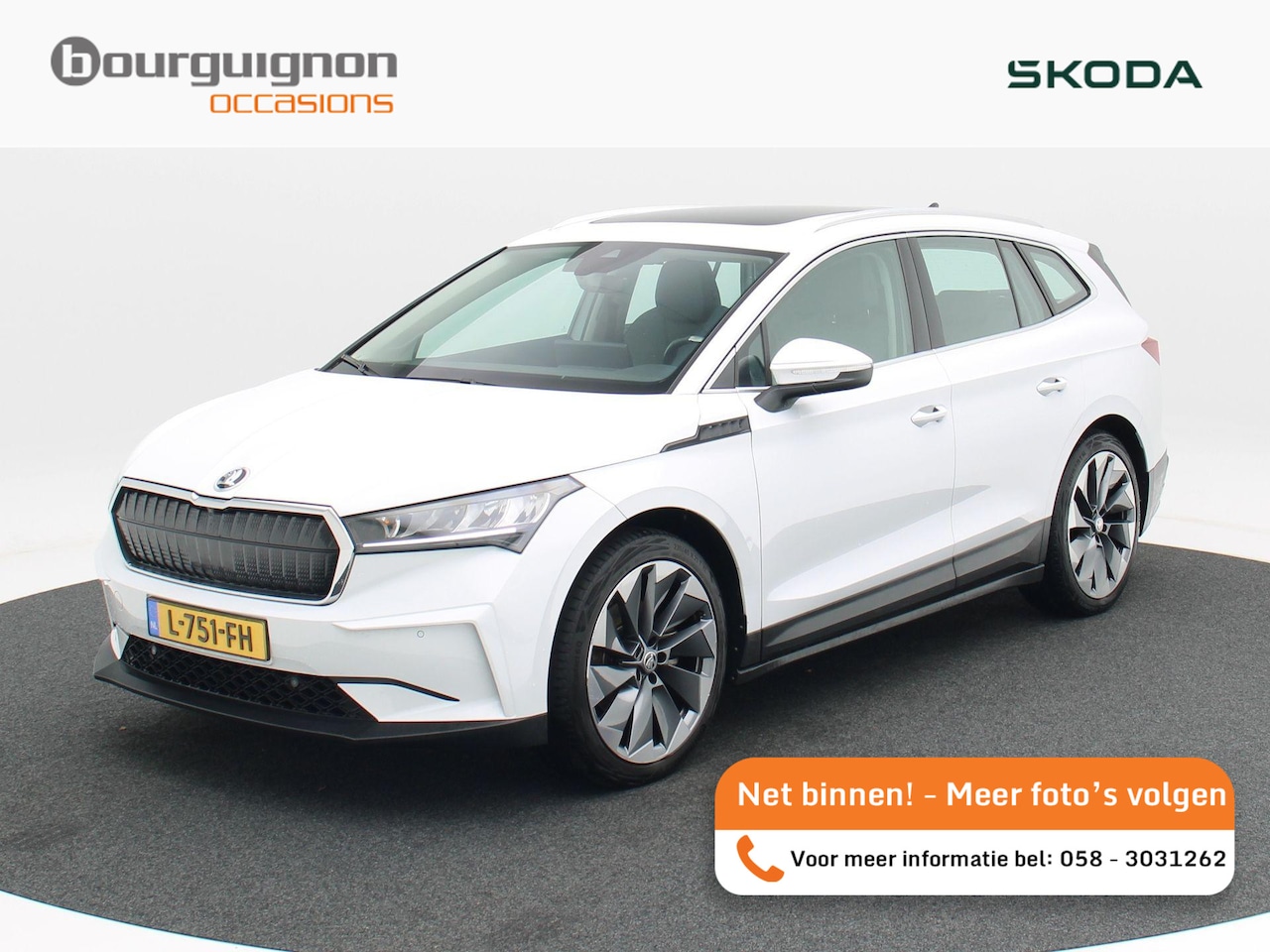 Skoda Enyaq iV - 60 | Panoramadak | Adaptive Cruise | Stoelverwarming | Carplay | Camera | Navigatie | 21 i - AutoWereld.nl