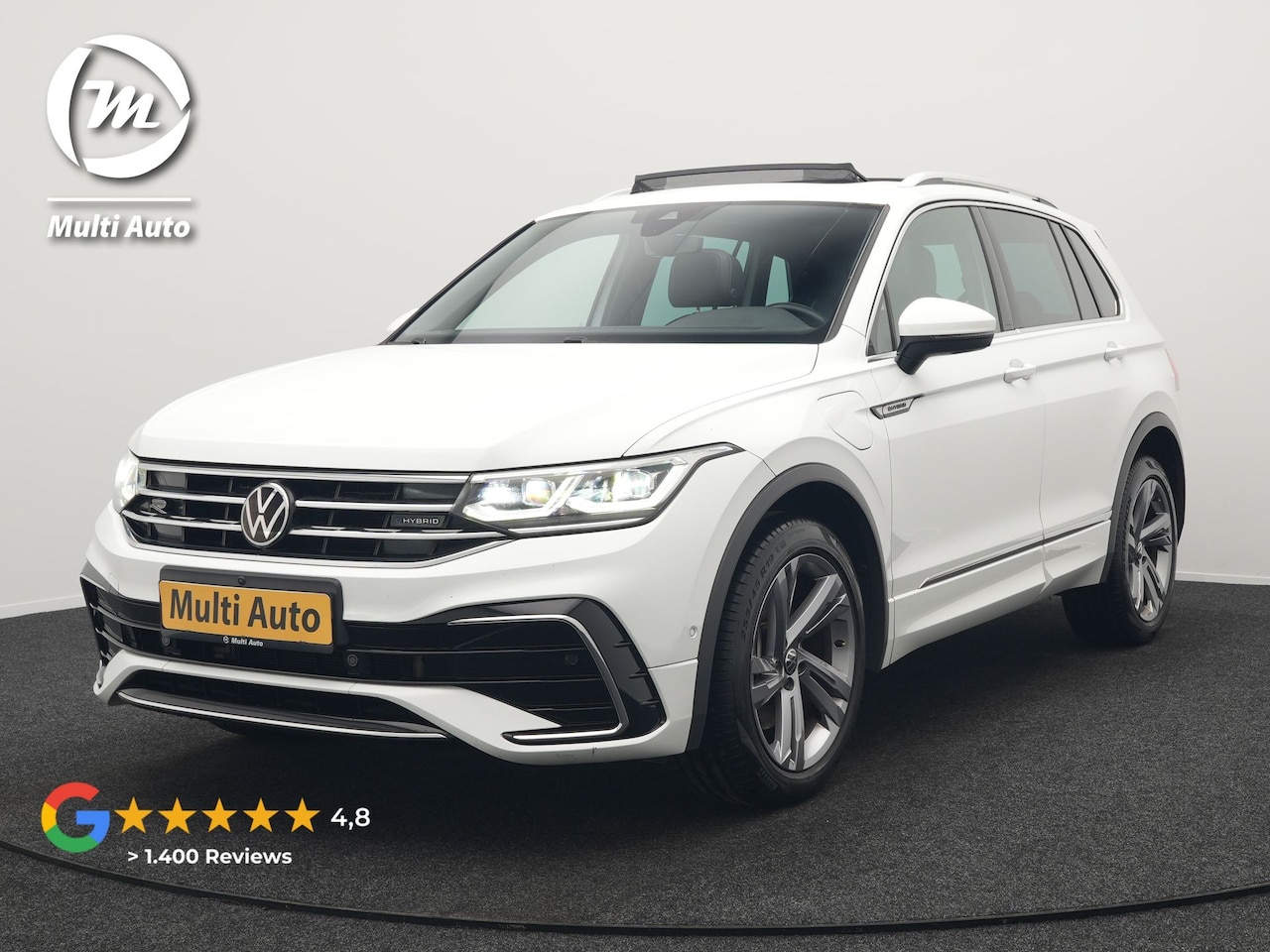 Volkswagen Tiguan - 1.4 TSI eHybrid R-Line Business+ Plug In Hybrid 245pk Dealer O.H. PHEV | Panodak | Adaptiv - AutoWereld.nl
