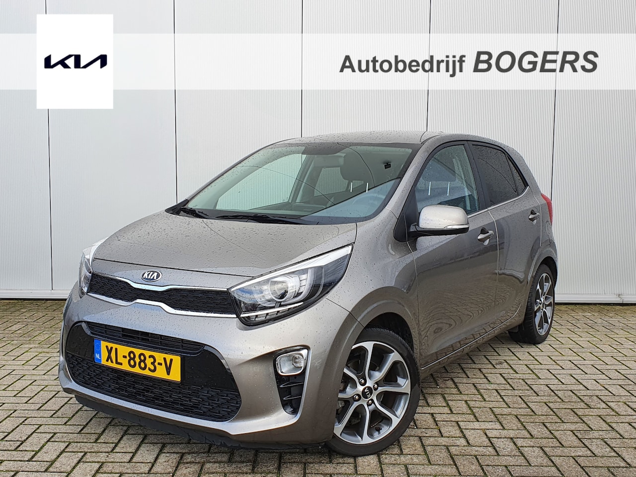 Kia Picanto - 1.0 CVVT Design Edition Navigatie, Climate Control, Cruise Control, Leder, 16"Lm, Achterui - AutoWereld.nl