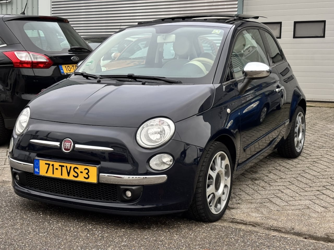 Fiat 500 - TwinAir Lounge Orgin.NL Blauw Schuif/kantel dak - AutoWereld.nl