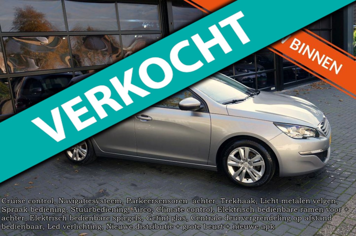 Peugeot 308 - 1.2 VTi Active 1.2 VTi Active, Navi, Pdc, Clima, CC, trekhaak - AutoWereld.nl