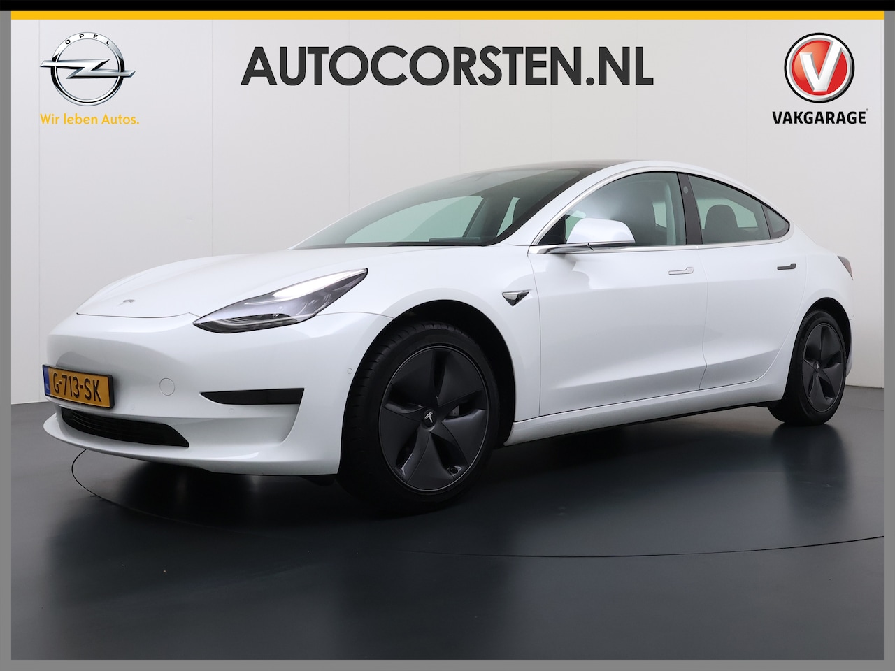 Tesla Model 3 - RWD SR+ 60kWh 325PK Lmv 18" AutoPilot Leder PanoDak Adaptive-Cruise Lmv Camera's Elektr.-S - AutoWereld.nl
