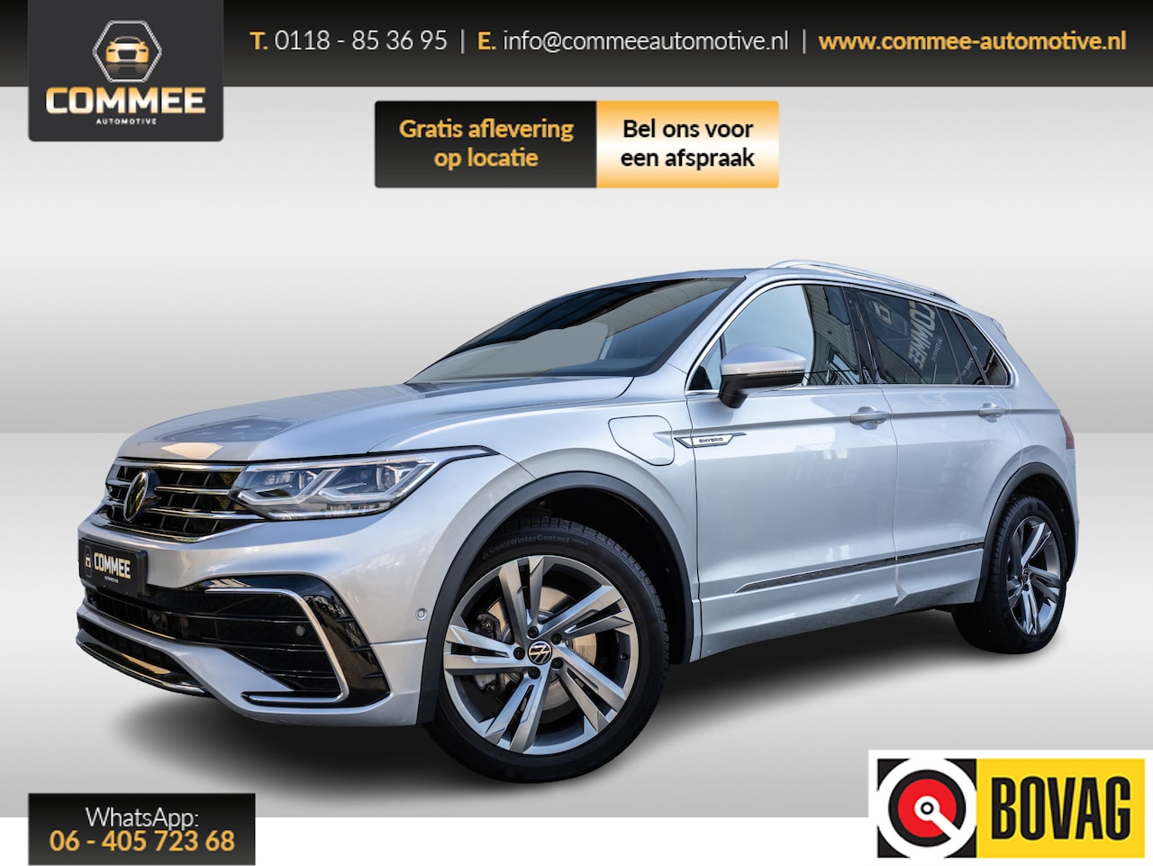 Volkswagen Tiguan - 1.4 TSI eHybrid 2x R-Line Business+ ✅PANO✅Matrix✅ACC✅CAM - AutoWereld.nl