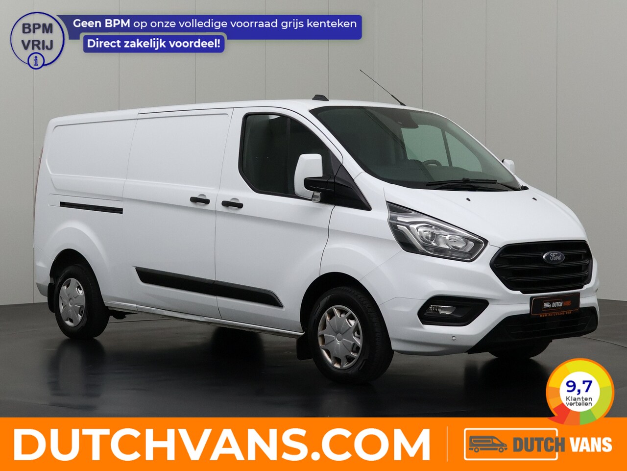 Ford Transit Custom - 2.0TDCi 130Pk Lang | Airco | Cruise | 3-Persoons | Betimmering - AutoWereld.nl