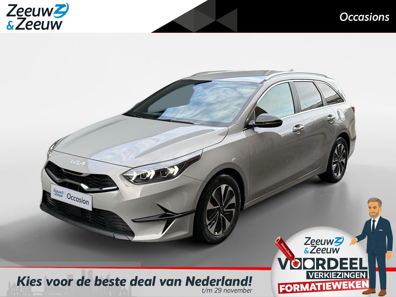 Kia Cee'd Sportswagon - Ceed 1.0 T-GDi MHEV Design Edition Automaat | Metallic lak | Fabrieksgarantie | BTW auto | - AutoWereld.nl