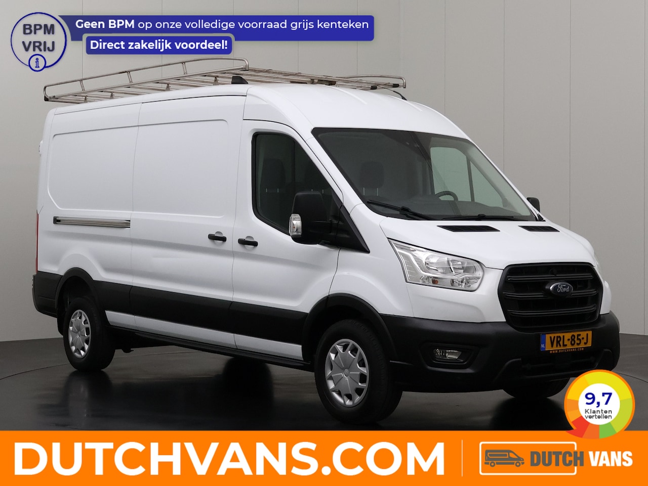Ford Transit - 2.0TDCI L3H2 Imperiaal | Trekhaak | Airco | Cruise | 3-Persoons - AutoWereld.nl
