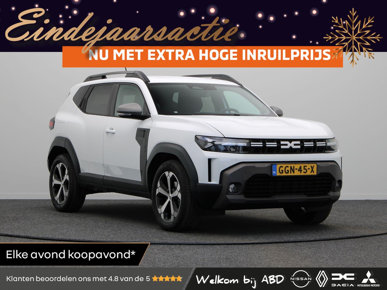 Dacia Duster - 1.6 Hybrid 140 Journey | Trekhaak | Clima | Adaptive cruise | LED | Achteruitrijcamera. - AutoWereld.nl