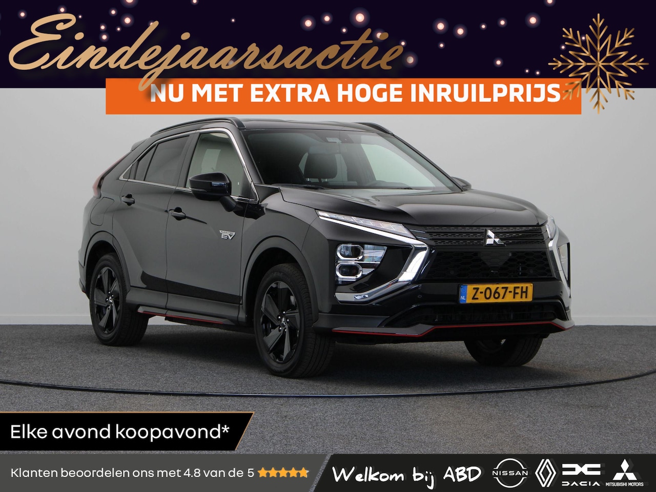 Mitsubishi Eclipse Cross - 2.4 PHEV Black Edition | Stoelverwarming voor & achter | Achteruitrijcamera | Adatpief cru - AutoWereld.nl