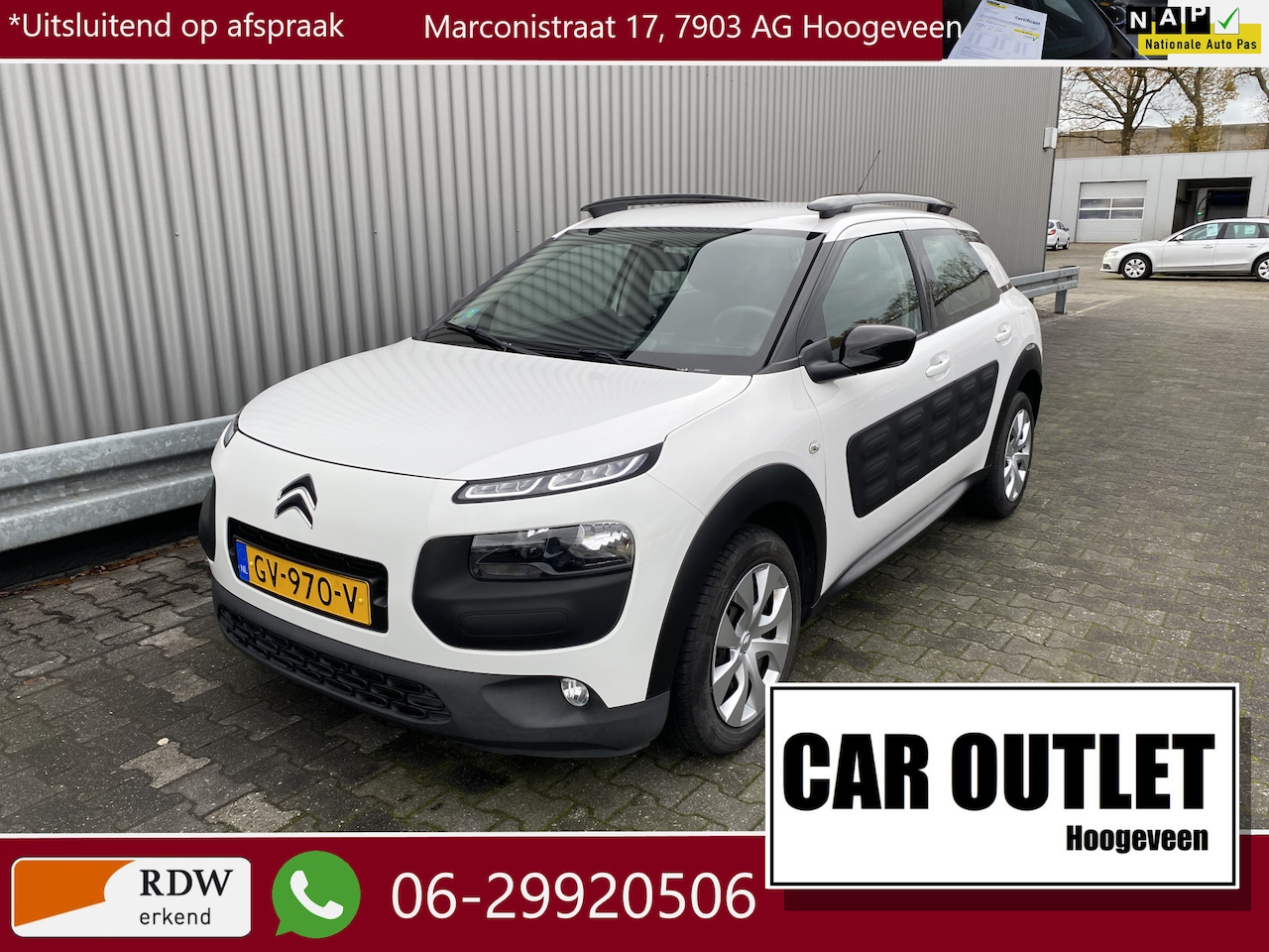 Citroën C4 Cactus - 1.2 PureTech Feel 148Dkm.NAP, Clima, Navi, CC, Trekh, – Inruil Mogelijk – - AutoWereld.nl