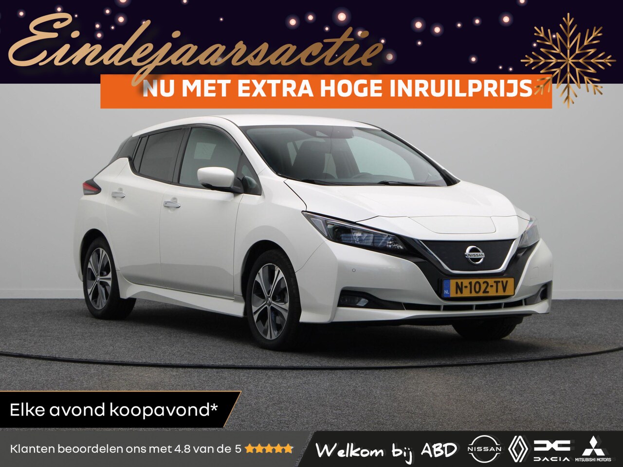 Nissan LEAF - N-Connecta 40 kWh | Accu Score 94,7% | Stoelverwarming voor en achter | Rondomzicht camera - AutoWereld.nl