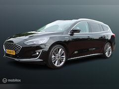 Ford Focus Wagon - 1.0 EcoBoost 125 PK Vignale, Leer, Stoel-stuurverwarming, App connect, Pdc voor + achter +