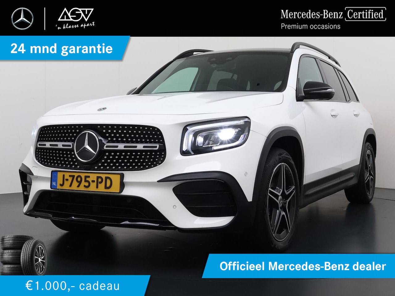 Mercedes-Benz GLB - 200 AMG 7-pers. Business Solution | Panorama - Schuifdak | Trekhaak | Sfeerverlichting | D - AutoWereld.nl