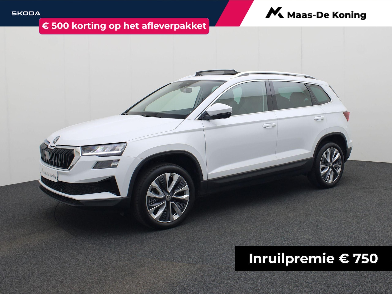 Skoda Karoq - 1.5TSI/150PK Design DSG · Panoramadak · Apple/Android Car Play· Camera + Parkeersensoren · - AutoWereld.nl