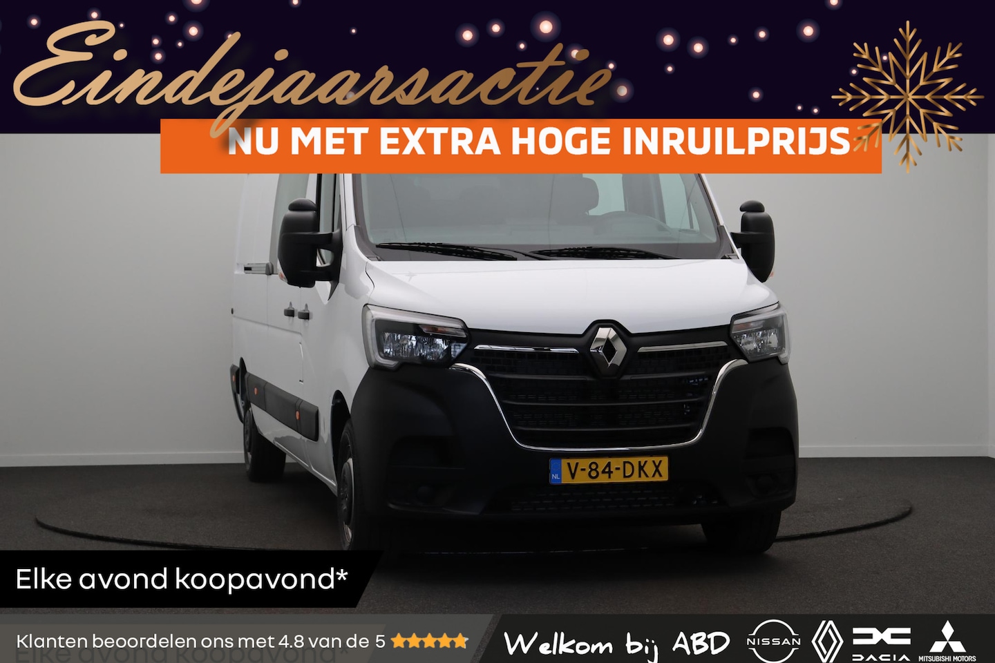 Renault Master - T35 2.3 dCi 135 L3H2 DC Comfort | 6 persoons | Trekhaak | laadruimte betimmering | Achteru - AutoWereld.nl