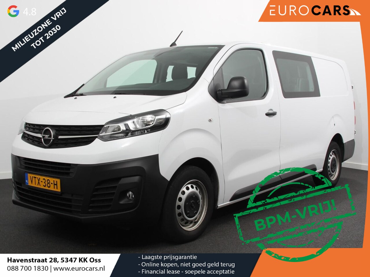 Opel Vivaro - 2.0 CDTI Automaat 145 pk L3H1 Dubbele Cabine 6p Edition | Navigatie | Apple Carplay/Androi - AutoWereld.nl
