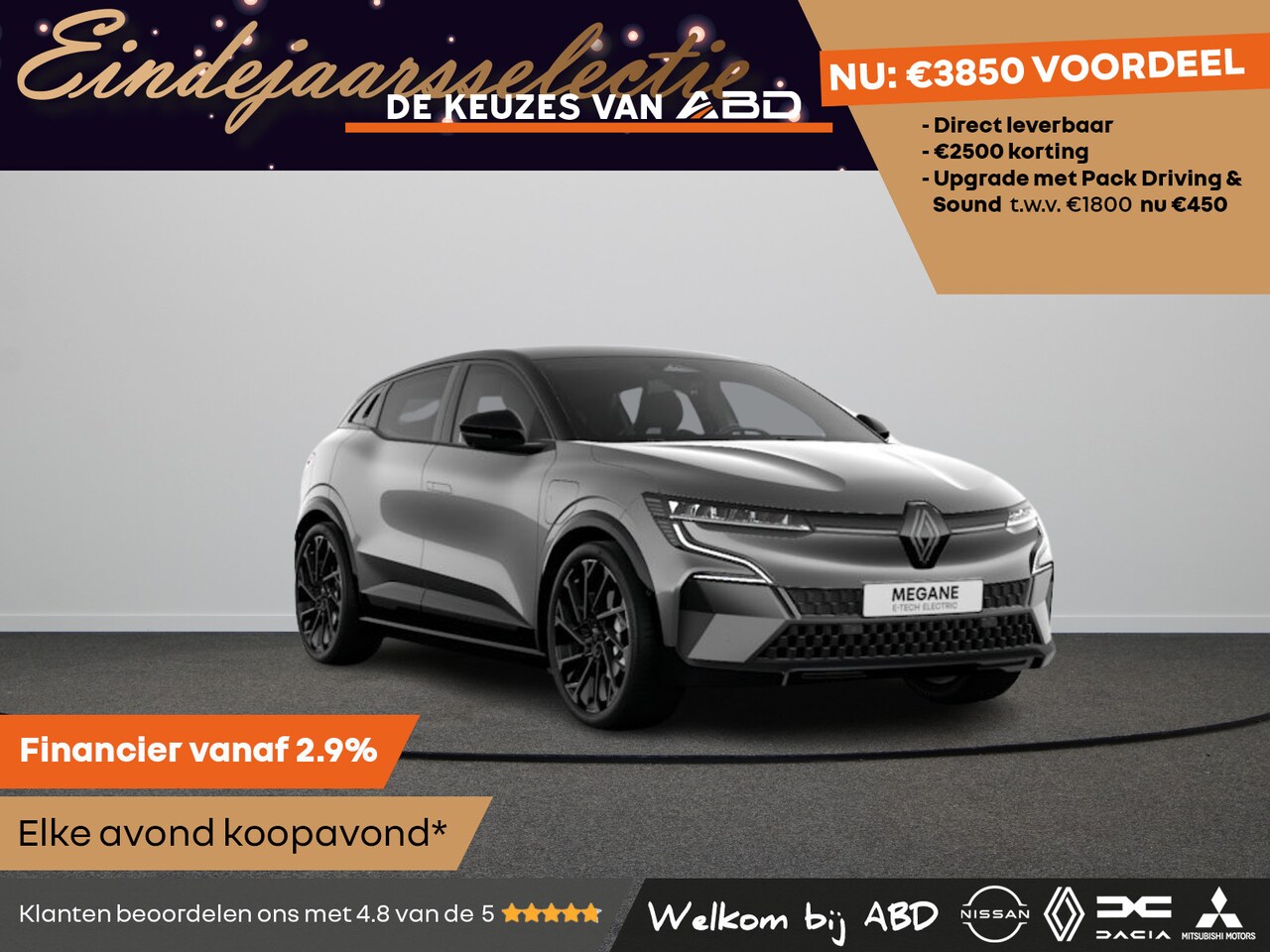 Renault Mégane E-Tech - Esprit Alpine Comfort range | Adaptive Cruise Control | Adaptive Vision LED koplampen met - AutoWereld.nl