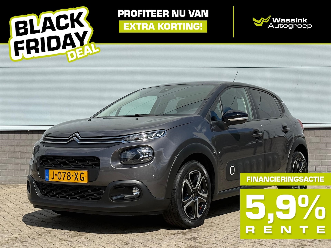 Citroën C3 - BLACK FRIDAY DEAL | 1.2 83 pk Feel | Navigatie | Airco | Parkeersensoren | Cruise Control - AutoWereld.nl