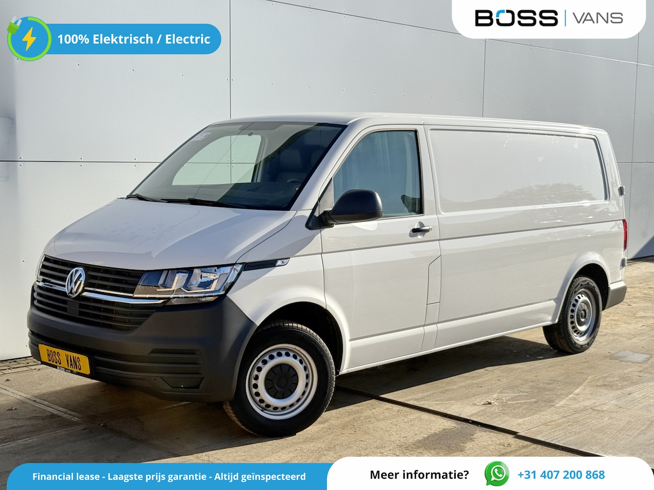 Volkswagen e-Transporter - 113PK L2H1 138KM WLTP 37,3kWh 100% Elektrisch ABT E-transporter Snelladen Airco Camera Car - AutoWereld.nl