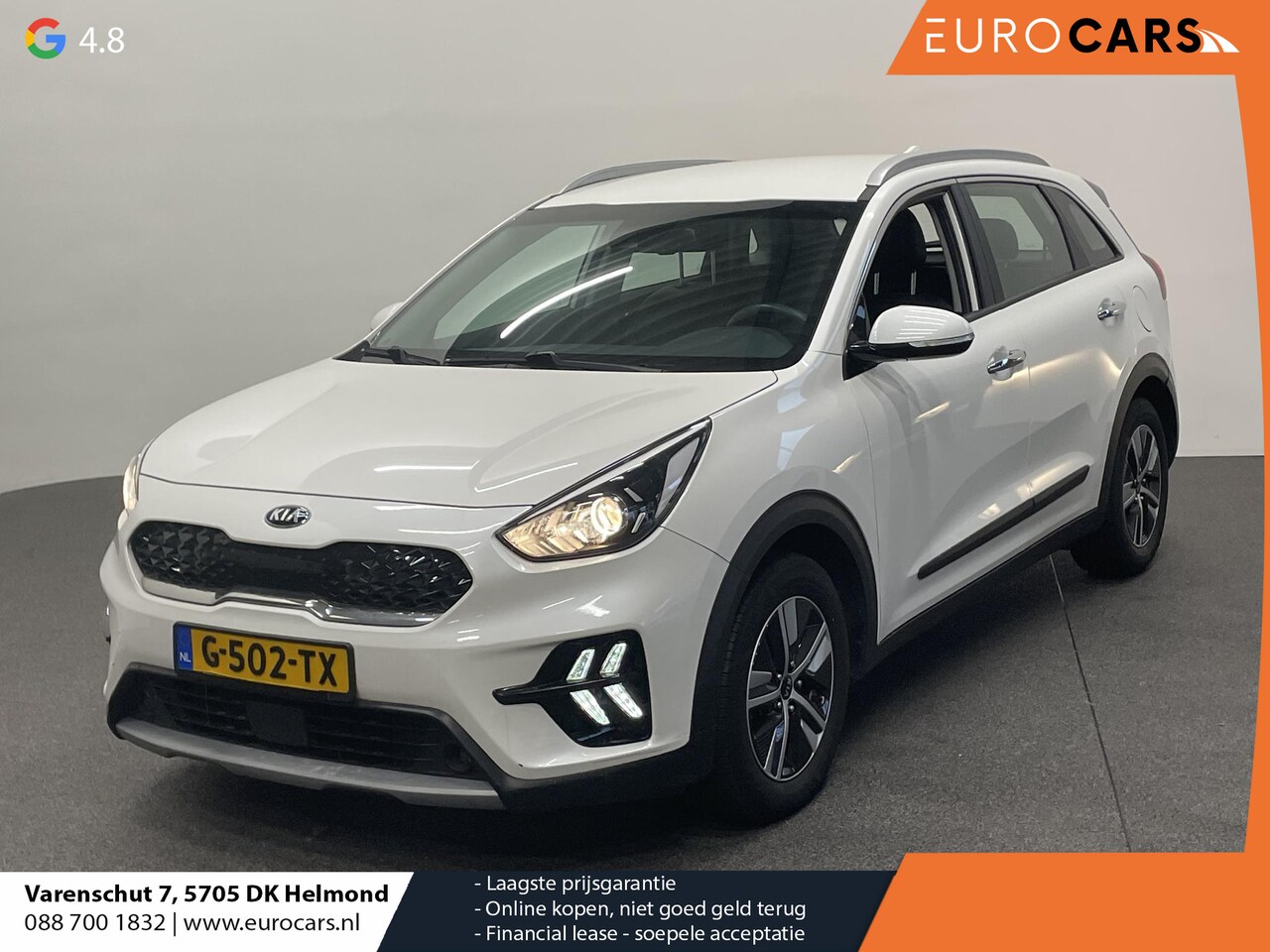 Kia Niro - 1.6 GDi Hybrid DynamicLine Navigatie Apple Carplay/Android Auto Camera Parkeersensoren ach - AutoWereld.nl