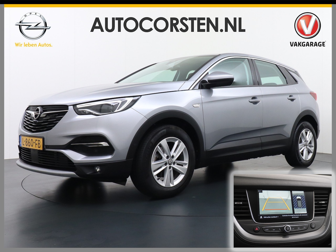 Opel Grandland X - T 131pk 360Camera Navi 1/2Leer Apple/Android Usb Bluetooth CruiseControl Pdc Dab Ecc Tel. - AutoWereld.nl