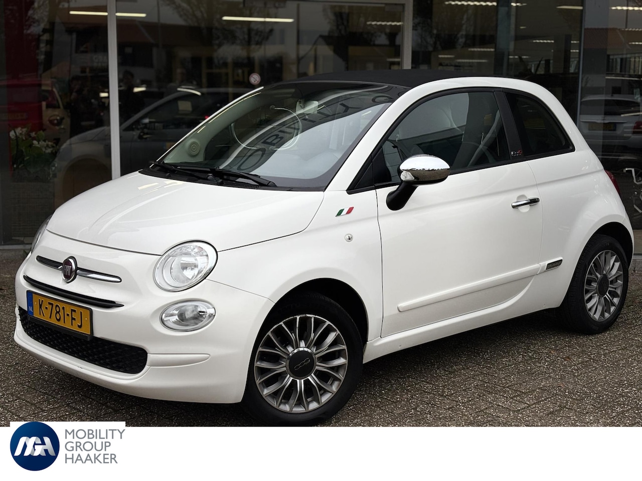 Fiat 500 C - 0.9 TwinAir Turbo Lounge | Cruise control | Airco | parkeer sensoren | 15" | - AutoWereld.nl