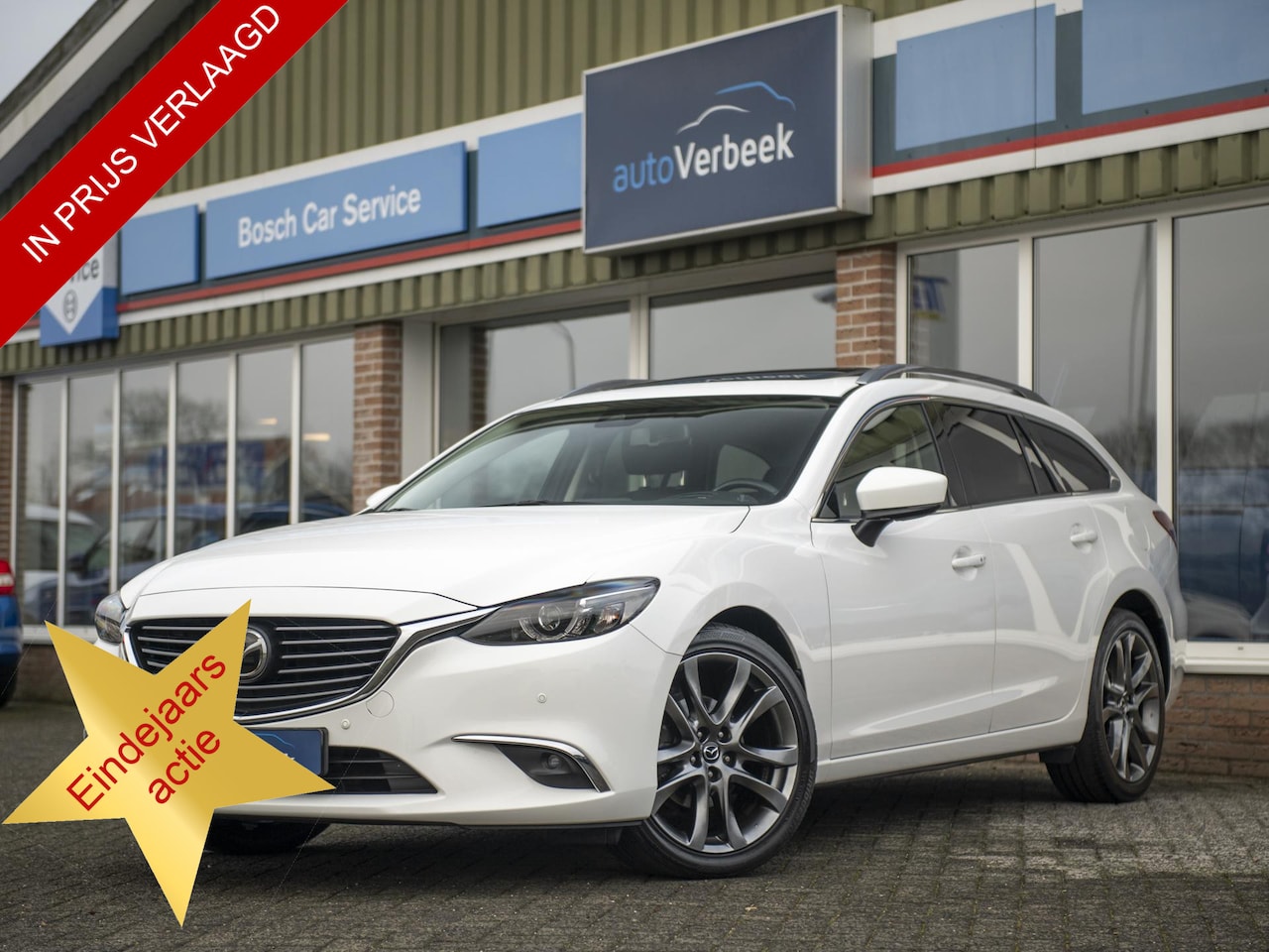 Mazda 6 Sportbreak - 2.5 SkyActiv-G 192 GT-M | Schuifdak | Stoel-/Stuurverwarming | Navi | Camera | Leer | El.s - AutoWereld.nl