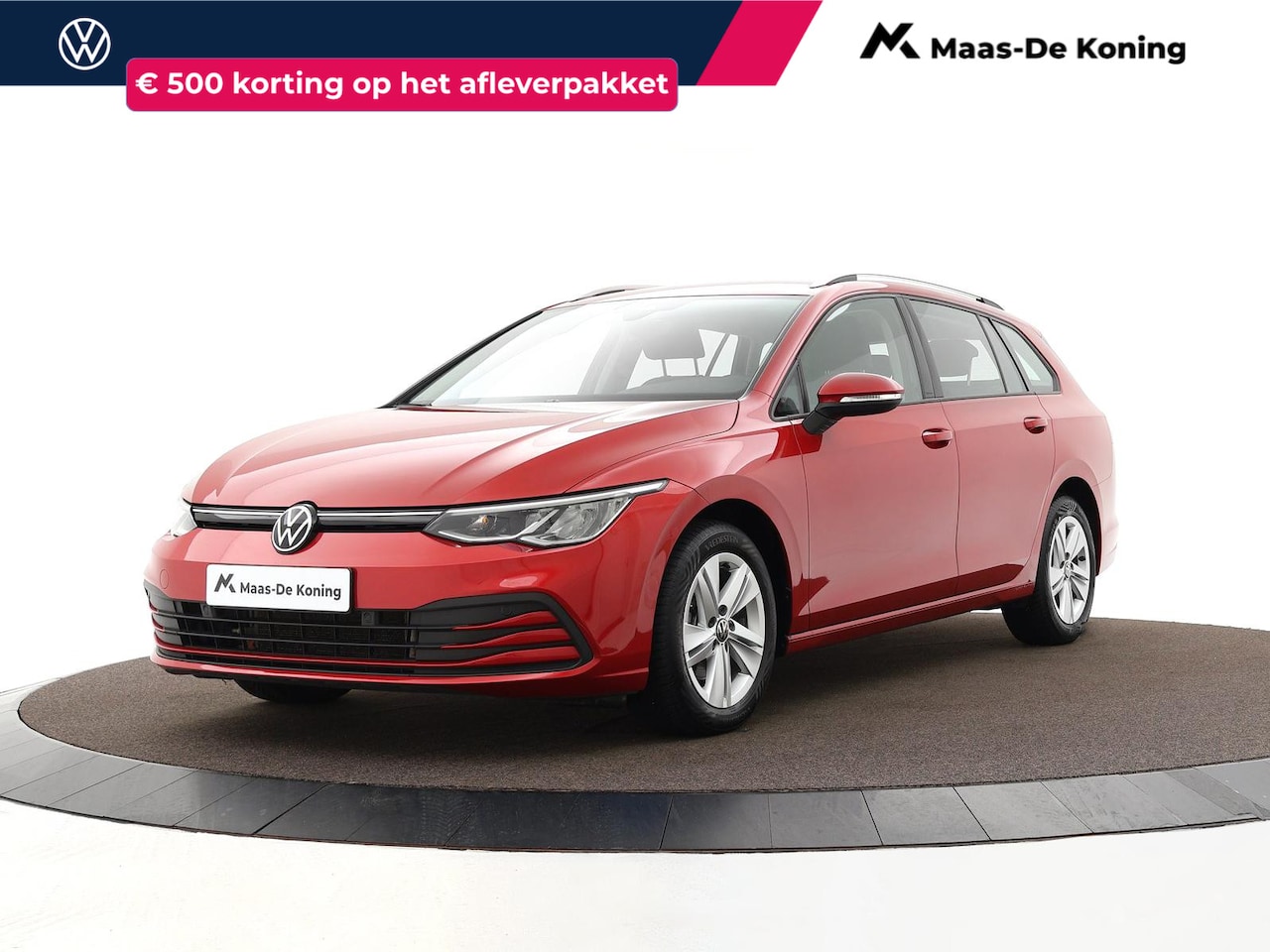 Volkswagen Golf Variant - 1.0 eTSI 110pk DSG Life · Camera · ACC · Inklap. Trekhaak · Apple/Android Car Play · Clima - AutoWereld.nl