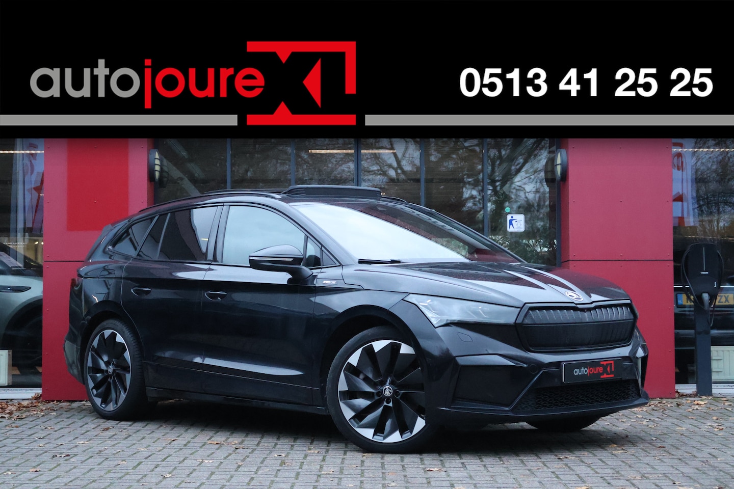 Skoda Enyaq iV - 80 Sportline | Origineel NL | Panoramadak | 360 Camera | ACC | Winter Pakket | - AutoWereld.nl