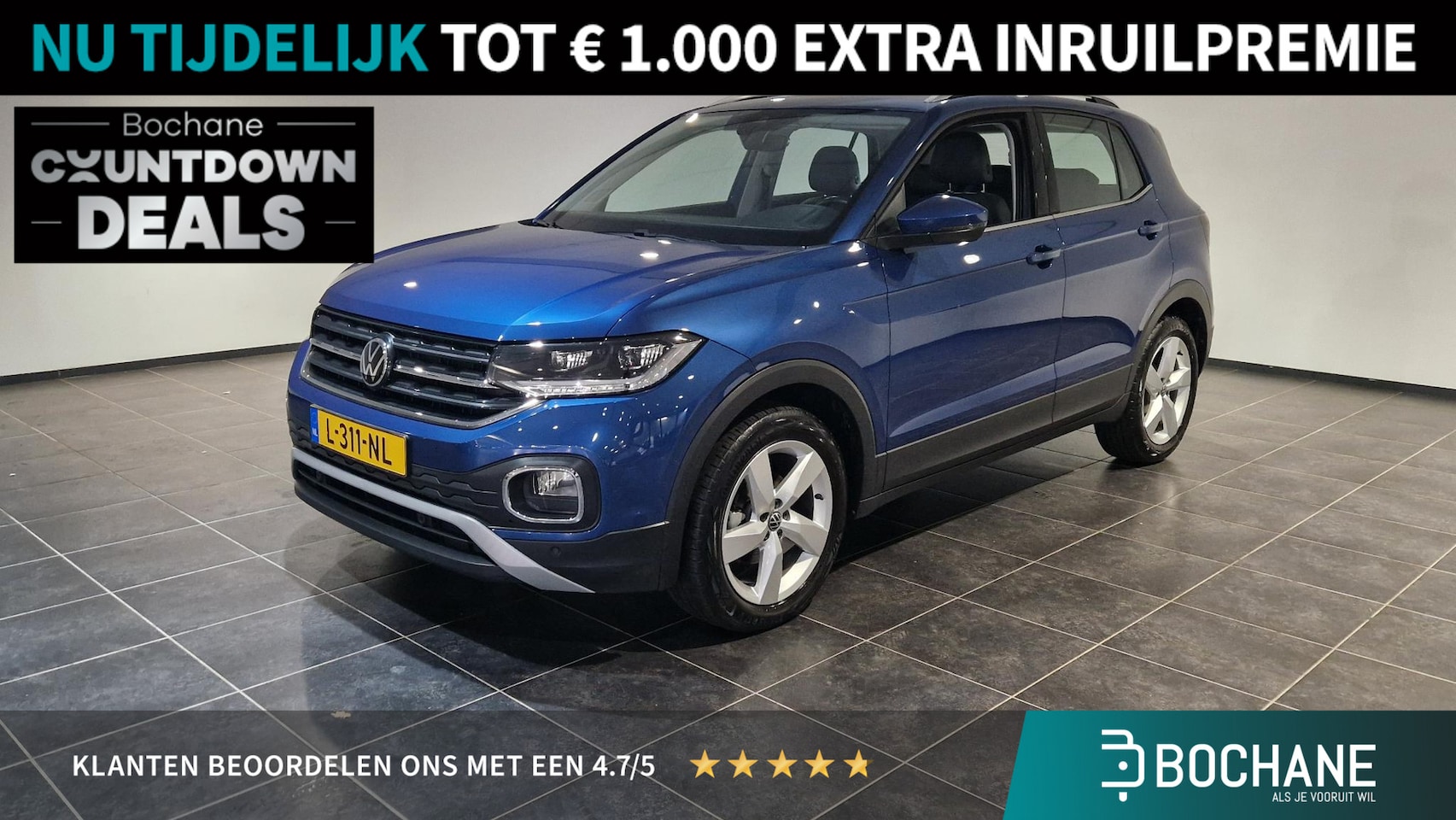 Volkswagen T-Cross - 1.0 TSI Style | Adaptive Cruise control | Navigatie | Climate Control | - AutoWereld.nl