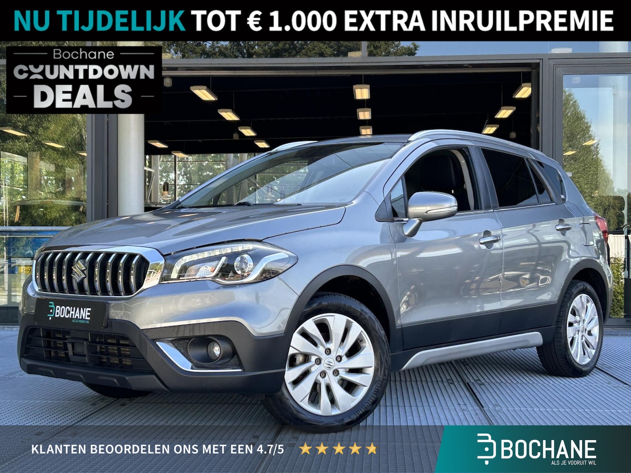 Suzuki S-Cross - 1.4 Boosterjet Select Smart Hybrid | Navigatie | Achteruitrijcamera | Carplay | Adaptieve - AutoWereld.nl