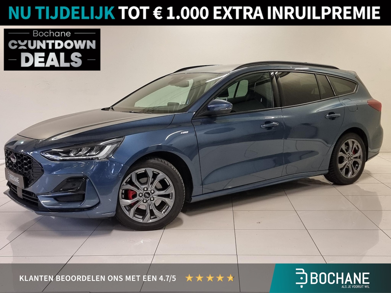 Ford Focus Wagon - 1.0 EcoBoost 125 Hybrid ST Line Style | Pack Winter | Achteruitrijcamera | Full LED | - AutoWereld.nl