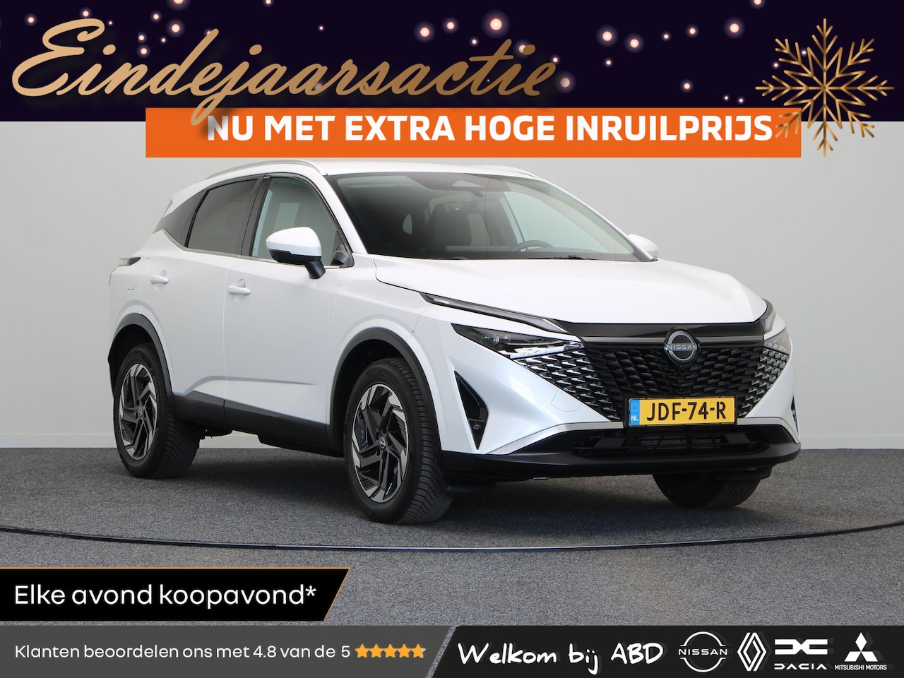 Nissan Qashqai - 158pk MHEV Xtronic N-Connecta | Headup display | 18" Velgen | Stoel, Stuur en Voorruitverw - AutoWereld.nl