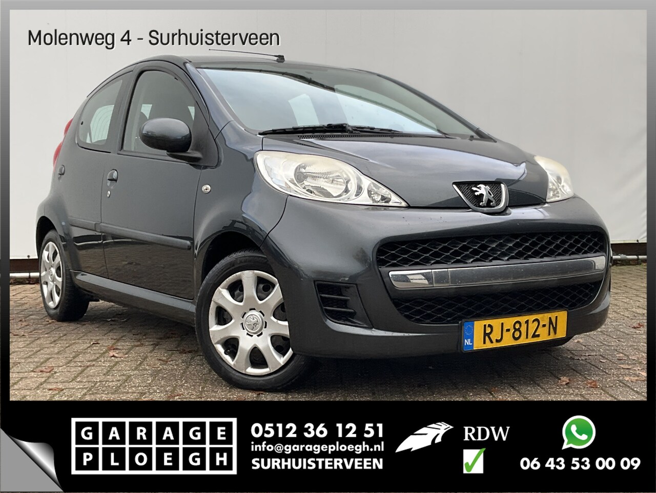 Peugeot 107 - 1.0-12V XR 5-Deurs Airco Elek.Pakket Toerenteller Voll.Onderhouden! - AutoWereld.nl