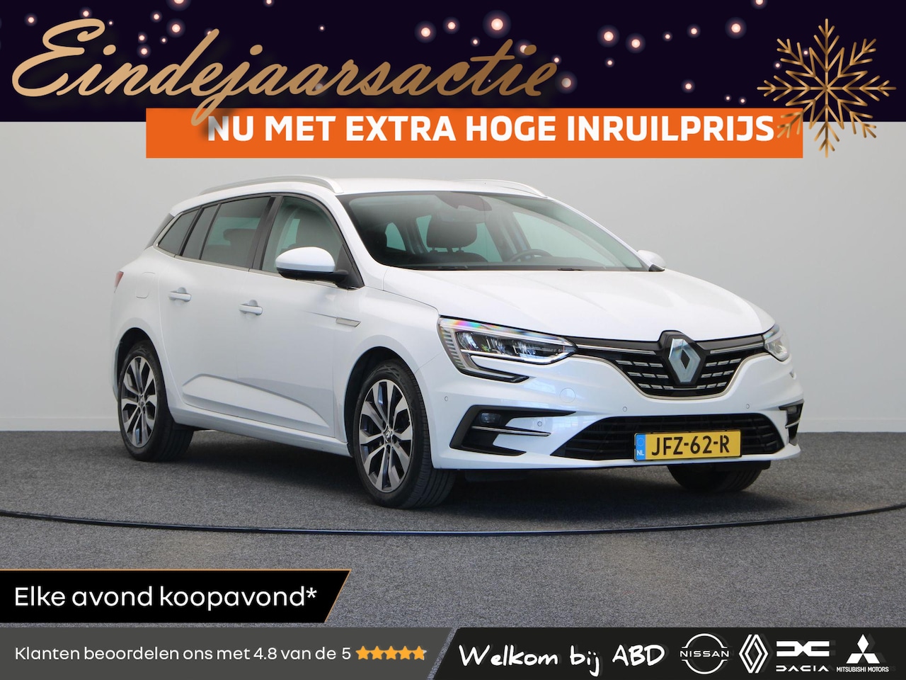 Renault Mégane Estate - TCe 140pk Techno | Stoel- en stuurverwarming | Automatisch inparkeren | Parkeersensoren ro - AutoWereld.nl