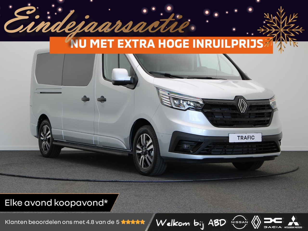Renault Trafic - 2.0 Blue dCi 150 EDC T30 L2H1 Extra | Anniversary | Sidebars | Zwarte logo's | Glasslook | - AutoWereld.nl