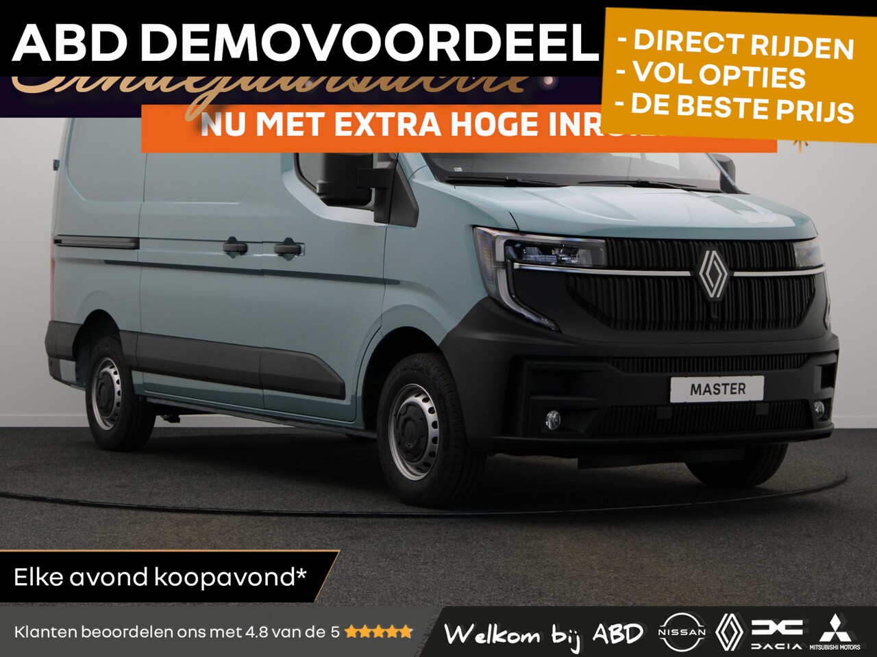 Renault Master - T35 2.0 dCi 130 L2H2 Advance | Laadruimtepakket | Parkeersensoren achter | openR link Mult - AutoWereld.nl