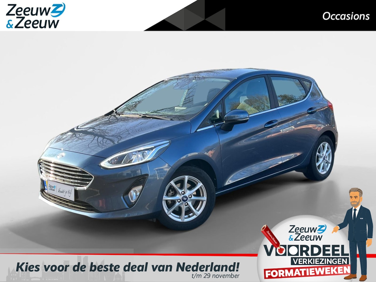 Ford Fiesta - 1.0 EcoBoost Hybrid Titanium X 125PK | B&O Audio | Navigatie | Parkeersensoren | Cruise Co - AutoWereld.nl