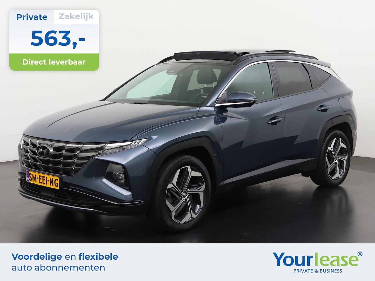 Hyundai Tucson - 1.6 T-GDI HEV Premium Sky | All-in 563,- Private Lease | Direct uit voorraad - AutoWereld.nl