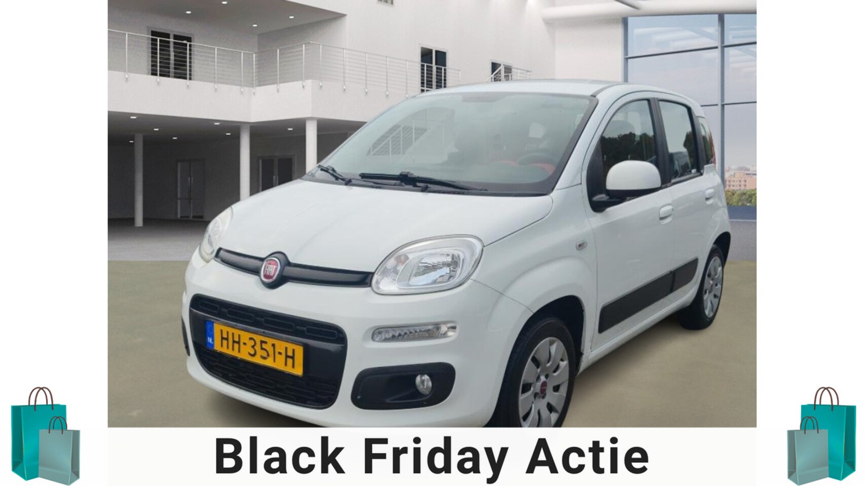 Fiat Panda - 0.9 TwinAir Lounge/ ZEER ZUINIG/ AUTOMAAT - AutoWereld.nl