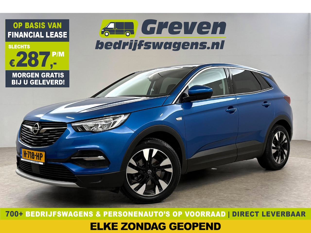 Opel Grandland X - 1.2 Turbo Business Executive | Camera | Carplay | Trekh. | Cruise | Navi | Keyless | Dodeh - AutoWereld.nl