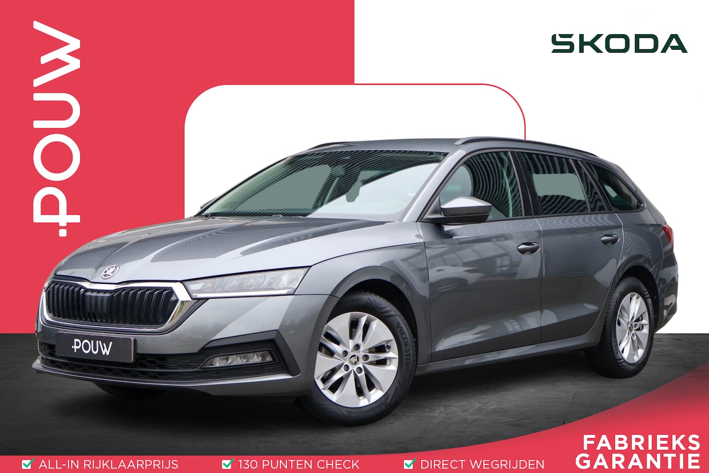 Skoda Octavia Combi - 1.0 TSI 110pk Ambition | Parkeersensoren Voor/ Achter | Apple CarPlay/ Android Auto | Navi - AutoWereld.nl