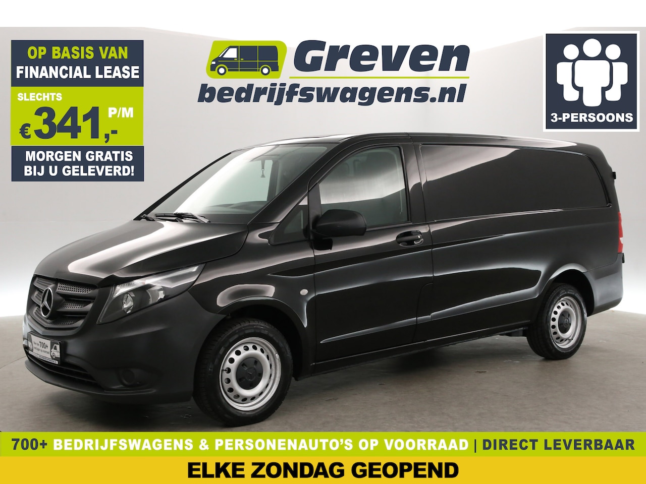 Mercedes-Benz Vito - 114 CDI Lang | Airco | Cruise | Trekh. | 3-Zits | Stoelverw. | Elektrpakket - AutoWereld.nl