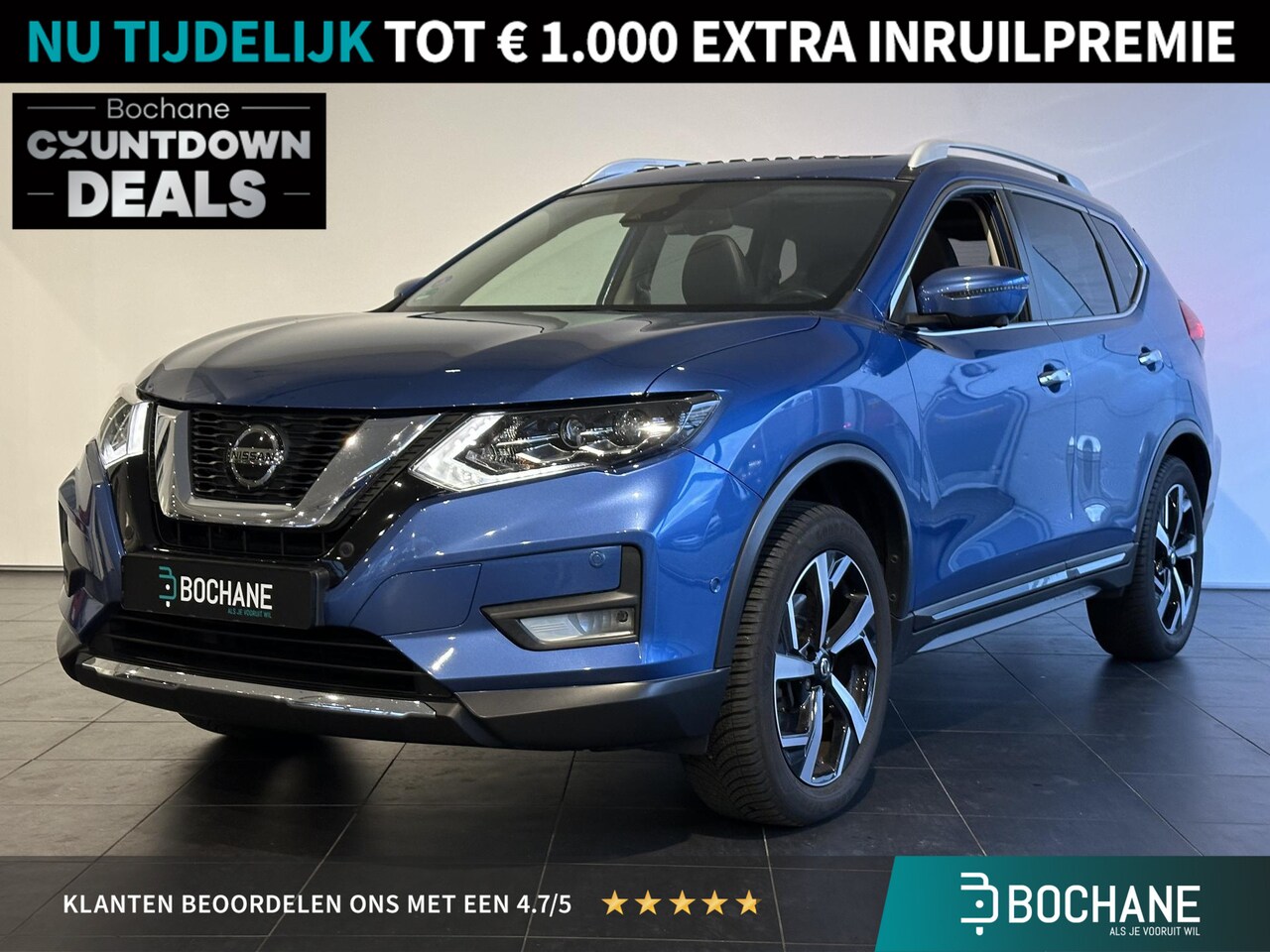 Nissan X-Trail - 1.3 DIG-T Tekna 7p. | PANORAMADAK | NAVIGATIE | TREKHAAK | 360 CAMERA | STOELVERWARMING VO - AutoWereld.nl