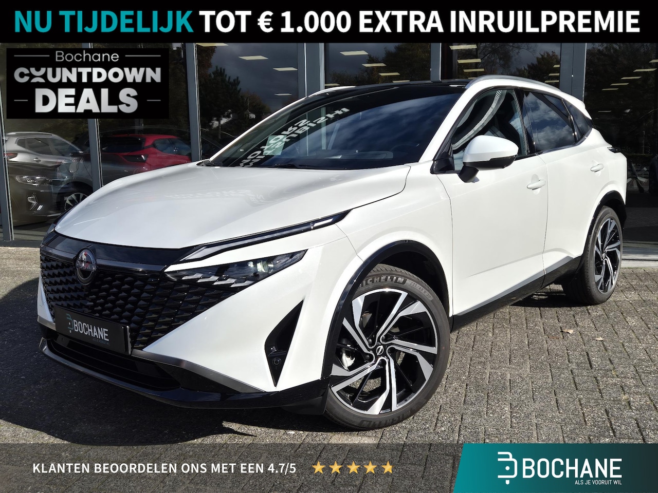 Nissan Qashqai - 1.3 MHEV Xtronic Tekna Plus | Panorama dak | Bose audio | 20"LM velgen | Stoelmassage + ve - AutoWereld.nl