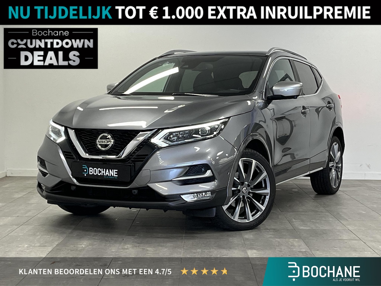 Nissan Qashqai - 1.3 DIG-T Tekna + | panoramadak | Bose | lederen bekleding | - AutoWereld.nl