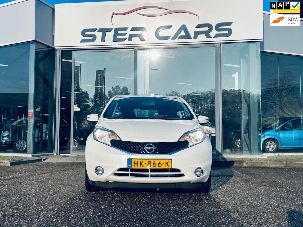 Nissan Note - 1.2 Acenta 1.2 Acenta, Cruise Control, Start/stop, Airco, P Sensor, NAP, APK - AutoWereld.nl